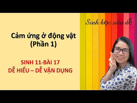 Sinh 11 - Bài 17 - Cảm ứng ở động vật -Phần 1