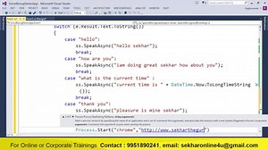 Voice recognition application using C#