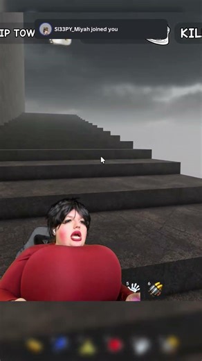 VALORIE GETS CHASED BY MONSTER... #funny #gaming #twitch #meme #shorts #cars #roblox #police #satire