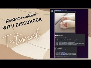 ༊*·˚ how to make an aesthetic webhook on discord | tutorial