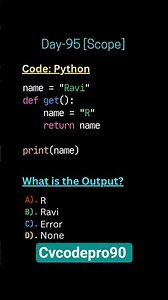 what is the output in python 👨‍💻#python #coding #shorts #programming #javascript #html #viral #