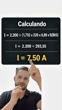 How to calculate the current of a three-phase motor using only the nameplate. #electrical