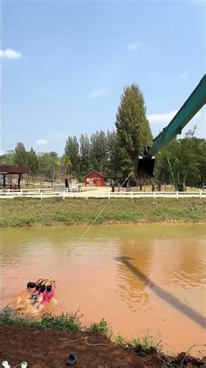 New career as a backhoe operator.