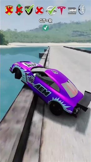 Cars vs Broken Bridge 😱🚗