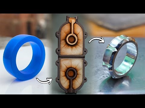 How to Make a Silver Ring from Wax Model | Step-by-Step Sand Casting | Handmade Jewellery