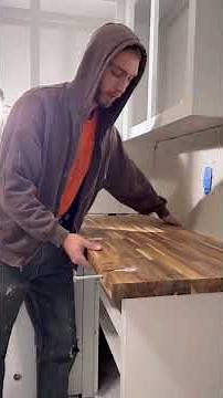 How to install butcher block countertop