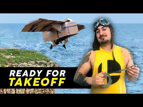 Flying a Plane made of Cardboard