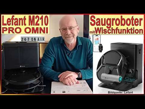 Kompakter Saugroboter mit Wischfunktion M210 Pro Omni Test 2026im Review - Lohnt sich das? Lefant