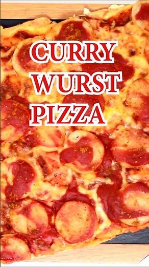 🍕 CURRYWURST PIZZA - zwei Klassiker lecker kombiniert! #shorts