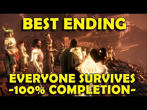 Dragon Age The Veilguard - Best Ending (Everyone Survives) - True 100% Completion Ending & Endboss