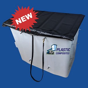 Bucket Cover - 28" x 51" Edge to Edge - Folding Hard Top