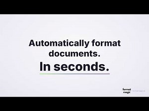 Automatic Document Formatting: From Plain Text to Polished Documents in Seconds
