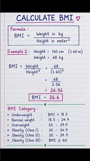 Are You Healthy Or Overweight? Check Your BMI Now! ⚠️