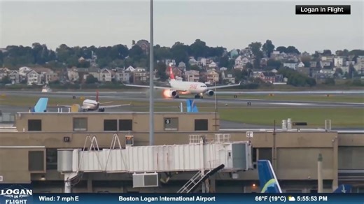 ‘That’s terrifying’: Engine fire forces ground stop at Logan airport