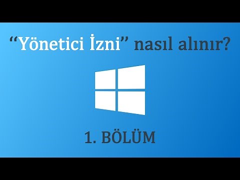 Windows 10/11 ( Yönetici İzni ) Nasıl Alınır ? 1. BÖLÜM