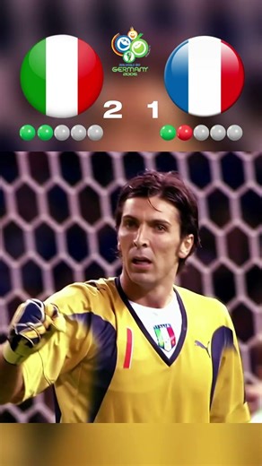 France vs Italy 😮🔥 | 2006 Final Shootout #shorts