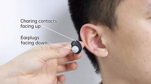 JINGHAO Personal Hearing Amplifiers Rechargeable Digital Sound Amplifier Devices with USB Charger Case Sound Amplifier Pair for Seniors, in The Ear Hearing Assis, Looks Like Earbuds, White