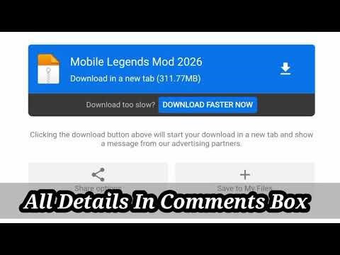 LATEST ML CHEAT 2026 ANTI BANNED - MOD MENU MAP HACK MOBILE LEGENDS UNLOCK ALL LATEST SKINS