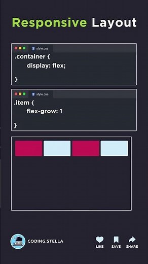 CSS Responsive Layout 🤯 Flex wrap & Flex Grow Explained #csstricks