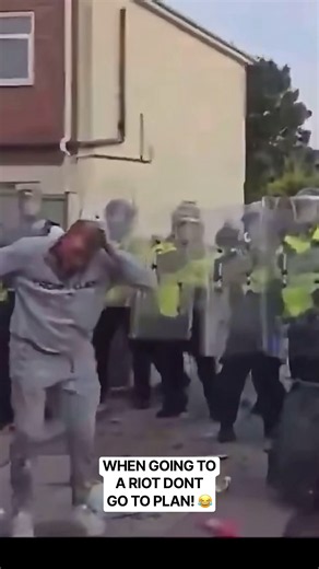 When you go to riot and it doesn’t quite go as expected #ouch #riot #funny #slw