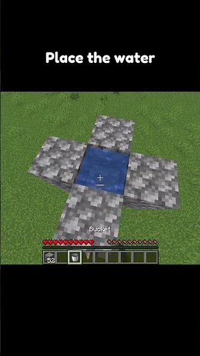 How to make infinite water using only 1 water bucket! #minecraft