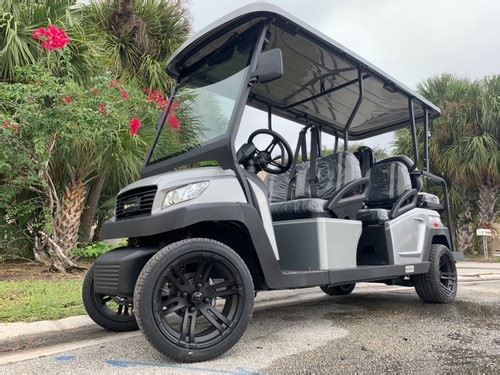 NEW SILVER BINTELLI BEYOND 6 PASSENGER LSV GOLF CART ALUMINUM CHASSIS LUXURY | eBay