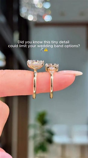 Would you go for a high set or low set engagement ring? 💍✨ | Princess Bride Diamonds