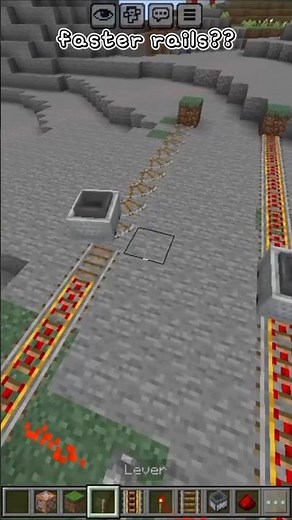 faster rails in Minecraft?? 😯