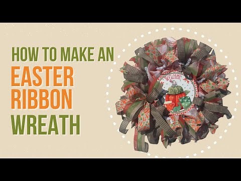 DIY Easter Ribbon Wreath Tutorial | How To Make A Ribbon Wreath
