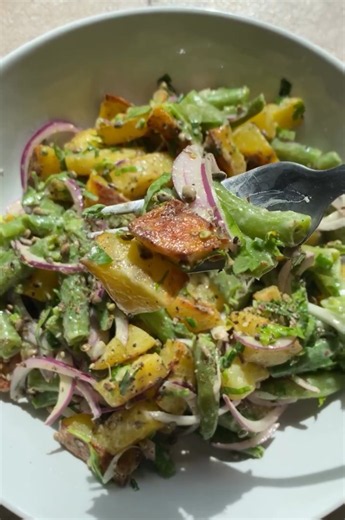 Fresh and easy green bean potato salad for any meal