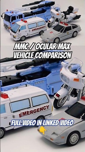Vehicle Comparison for Mastermind Creations/Ocular Max Protectobots #MMC #Protectobots #defensor