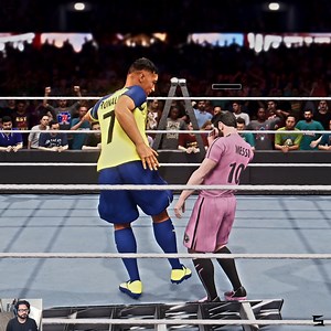 14K views · 2.9K reactions | Ronaldo and Messi Entry in WWE after FIFA 藍 fight for WWE UEFA Championship  | Subhan khan | Facebook