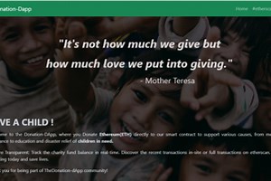 a simple donation app with sepolia test network