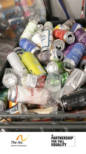Recycling at The Donation Station is a “bin-win” situation! Bring your cans and bottles to our Woodstock, CT location, or host your own indoor donation bin. We’ll gladly deliver it to you and pick it up when it’s full! Call 860.928.4727 ext. 902 for more info. #DonationStation #Recycle #IndoorDonationBin #SustainableFuture | The Arc Eastern Connecticut