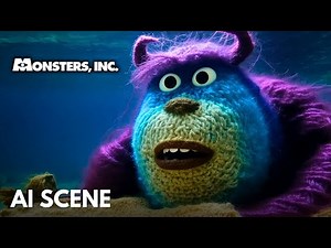 MONSTERS INC. Sullivan Saving Boo From the Scream Extractor but it’s ruined by AI