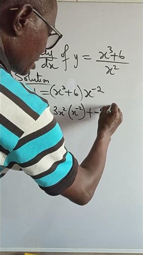 how to find dy/dx of y = x³ + 6/x² | differentiation made easy (power rule)#differentiation
