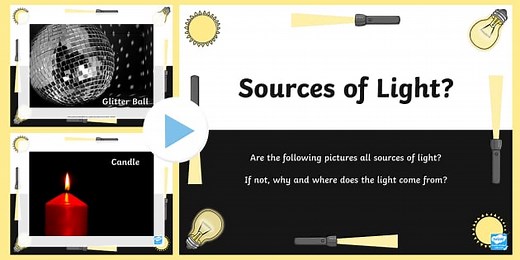 Sources of Light Discussion Prompt PowerPoint