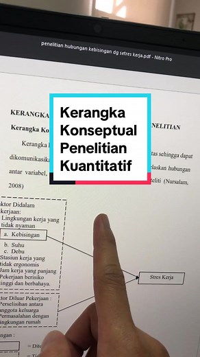 Contoh Kerangka Konseptual Penelitian Kuantitatif