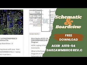 Acer A515 54 DA0ZAWMB8C0 Rev: C Free Schematic & BoardView