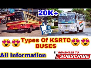 Types of KSRTC buses [ KERALA ]