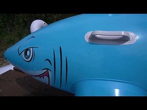 INFLATABLE SHARK - POPPING - HISSING - THORNS - DEFLATING