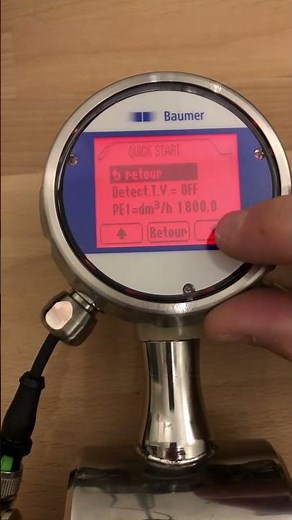 Baumer CombiFlow PF75H quick menu