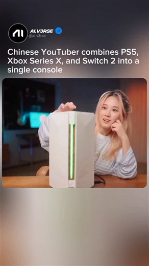ARTIFICIAL INTELLIGENCE | TECHNOLOGY NEWS on Instagram: "A Chinese creator built a one-of-a-kind hybrid console that combines PlayStation 5, Xbox Series X, and Nintendo Switch 2 into a single system 🎮🤯 The project, called “Ningtendo PXBOX 5,” was made by modder XNZ. Inside one custom case, it packs the original boards from all three consoles. They share one power supply, use a custom aluminum cooling system, and include an internal switch so only one console runs at a time. Three gaming giants