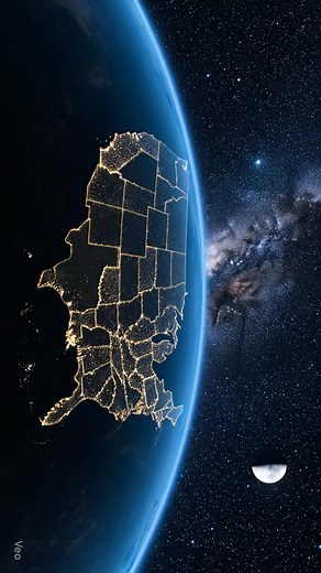 View of the United States Of America 🇺🇸 from space at night ✨ 📸 #space #spaceexploration #solarsystem #UnitedStates #SpaceX #NASA #universe #mars #planets #earth | Universe Wonders