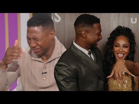 Jonathan Majors TEARS UP as He Confirms Meagan Good Wedding
