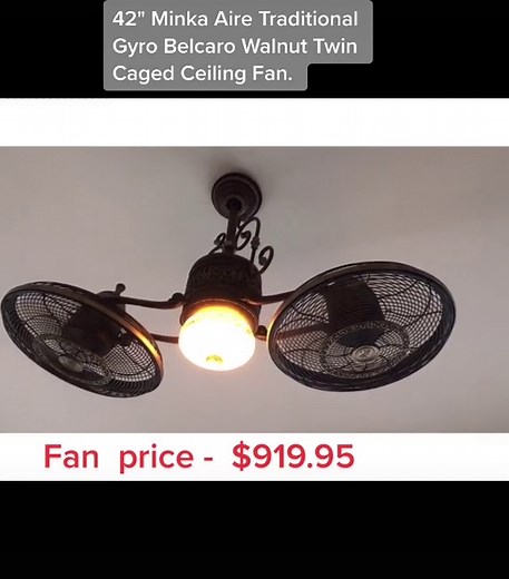 Minka Aire Gyro Ceiling Fan Review: Belcaro Walnut Design
