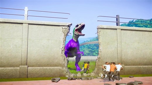 Joker vs Spiderman Dinosaur Battle in Jurassic World Evolution