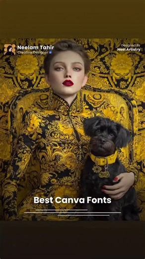 Neelam Tahir | Graphic & Brand Designer | 10 Unique Canva Fonts for Standout Designs 1️⃣ 29LT Makina Bold, industrial display — perfect for headlines and posters. 2️⃣ High Tide... | Instagram