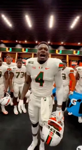 Miami Hyped Locker Room Prior to CFP Quarterfinal Game Against Ohio State