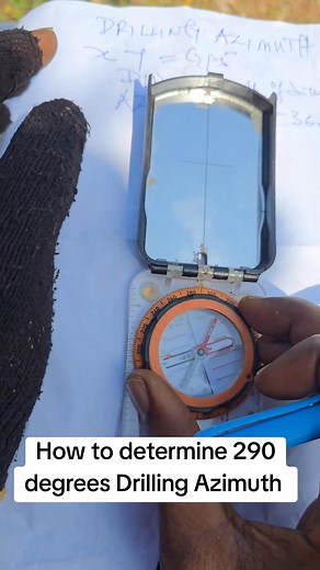 24K views · 511 reactions | How to determine 290 degrees Azimuth #coredrilling #GeophysicalTeamwork #Drillingtips #NCGideon #FieldGeology | NC Gideon | Facebook